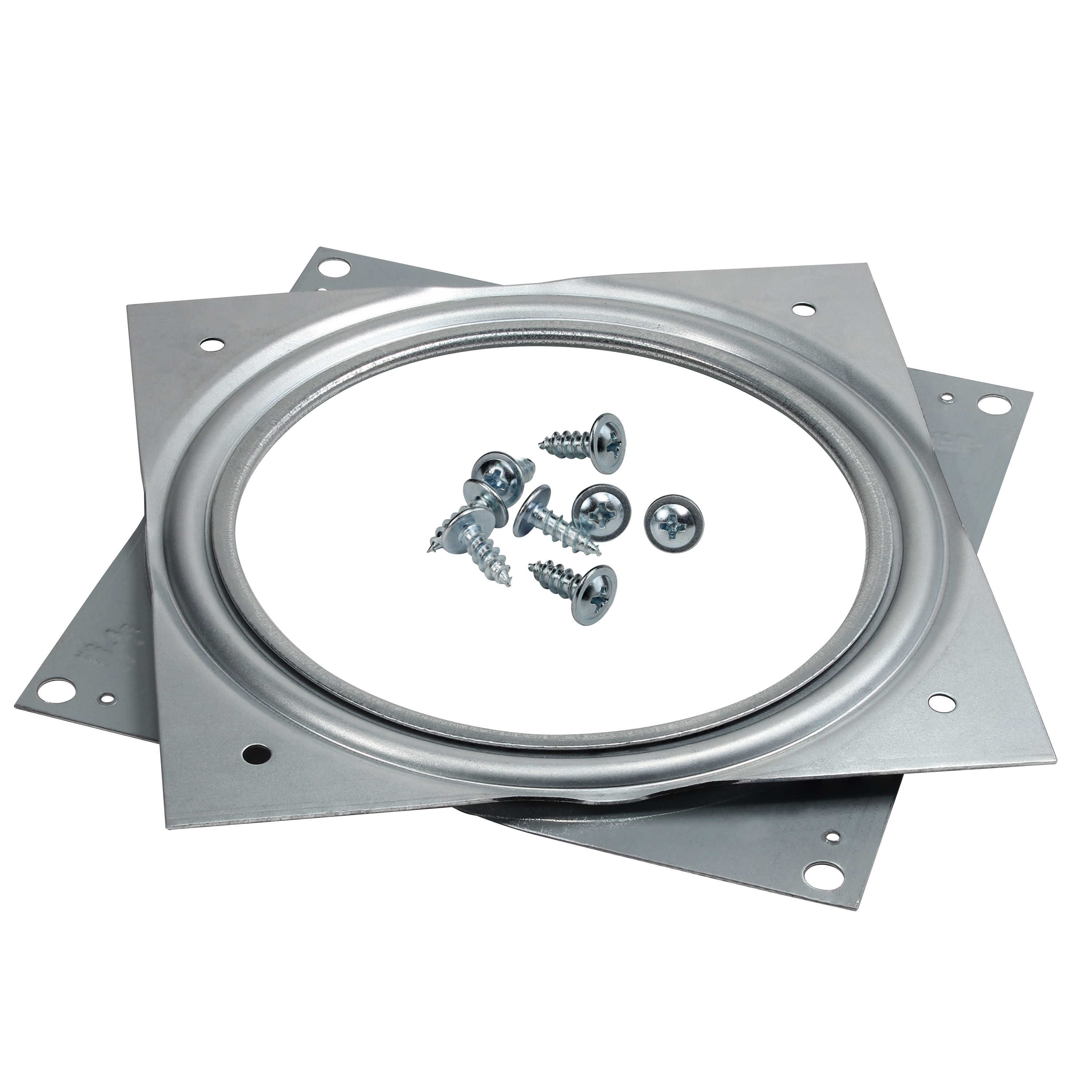 Sq 6" Steel Lazy Susan Swivel Turntable Plate W/ Ball Bearings 500Lbs